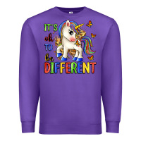 Purple it's ok to be different Premium Sweatshirt - Zillion Design Studio