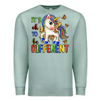 Seafoam it's ok to be different Premium Sweatshirt - Zillion Design Studio