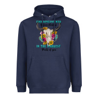 Navy find someone who in the darkest parts of you Heavyweight Hoodie - texasbilliewilder