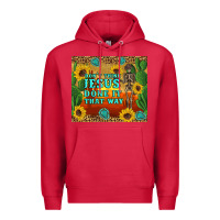 Cardinal don't think jesus done it that way western skeleton cactus Premium Hoodie - Artiststas