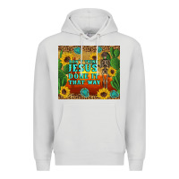 Dove Grey don't think jesus done it that way western skeleton cactus Premium Hoodie - Artiststas