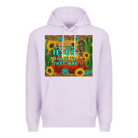 Lilac don't think jesus done it that way western skeleton cactus Premium Hoodie - Artiststas