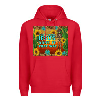 Don't Think Jesus Done It That Way Western Skeleton Cactus Premium Hoodie | Teevron