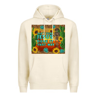 Tofu don't think jesus done it that way western skeleton cactus Premium Hoodie - Artiststas
