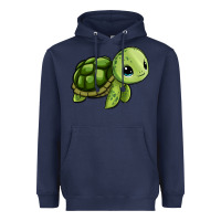 Navy cute turtle Heavyweight Hoodie - Zillion Design Studio
