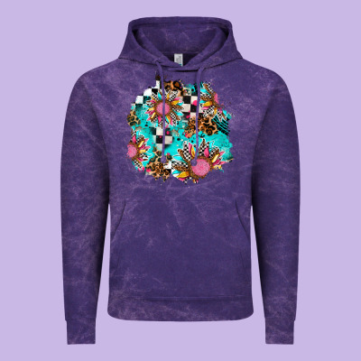 Race Sunflower Patches Vintage Hoodie Designed By Adodesignshop