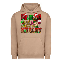 Pigment Burro ho ho ho and a bottle of merlot Urban Hoodie - AdoDesignShop
