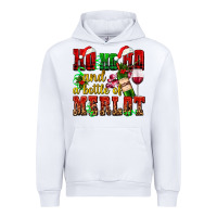 White ho ho ho and a bottle of merlot Urban Hoodie - AdoDesignShop
