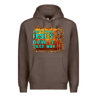 Coffee don't jesus done it that way western skeleton Premium Hoodie - Artiststas