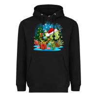 Black christmas turtle Heavyweight Hoodie - Zillion Design Studio