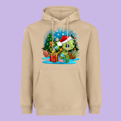 Heavyweight Hoodie christmas turtle