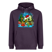 Plum christmas turtle Heavyweight Hoodie - Zillion Design Studio
