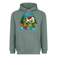 Sage christmas turtle Heavyweight Hoodie - Zillion Design Studio