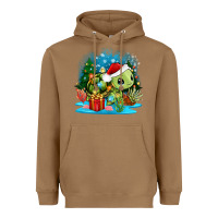 Toasted Coconut christmas turtle Heavyweight Hoodie - Zillion Design Studio