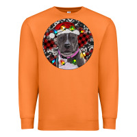 Carrot pitbull and buffalo plaid Premium Sweatshirt - RanaPortraitStore