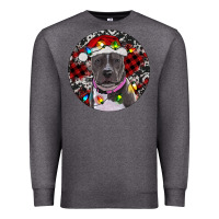 Charcoal Heather pitbull and buffalo plaid Premium Sweatshirt - RanaPortraitStore