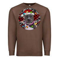Chestnut pitbull and buffalo plaid Premium Sweatshirt - RanaPortraitStore