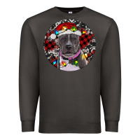 Smoke pitbull and buffalo plaid Premium Sweatshirt - RanaPortraitStore