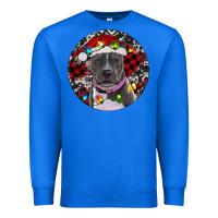 True Royal pitbull and buffalo plaid Premium Sweatshirt - RanaPortraitStore