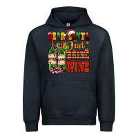 Navy dear santa just bring wine Urban Hoodie - AdoDesignShop