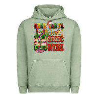 Pigment Oil Green dear santa just bring wine Urban Hoodie - AdoDesignShop