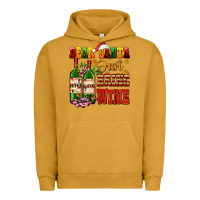 Pigment Peanut Butter dear santa just bring wine Urban Hoodie - AdoDesignShop