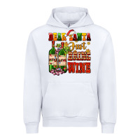 White dear santa just bring wine Urban Hoodie - AdoDesignShop