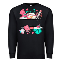 Black custom name nurse Premium Sweatshirt - texasbilliewilder