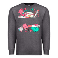 Charcoal Heather custom name nurse Premium Sweatshirt - texasbilliewilder