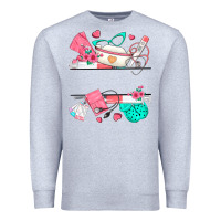Heather Grey custom name nurse Premium Sweatshirt - texasbilliewilder