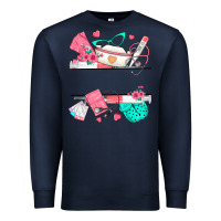 Navy custom name nurse Premium Sweatshirt - texasbilliewilder