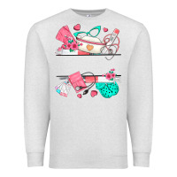 Oatmeal Heather custom name nurse Premium Sweatshirt - texasbilliewilder
