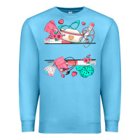 Ocean Blue custom name nurse Premium Sweatshirt - texasbilliewilder