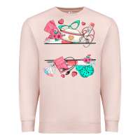 Pale Pink custom name nurse Premium Sweatshirt - texasbilliewilder