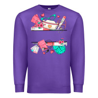 Purple custom name nurse Premium Sweatshirt - texasbilliewilder