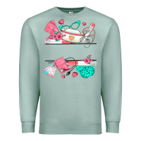Seafoam custom name nurse Premium Sweatshirt - texasbilliewilder