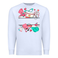 White custom name nurse Premium Sweatshirt - texasbilliewilder