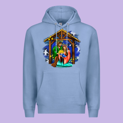 Jesus And Mary With God Premium Hoodie Designed By Adodesignshop