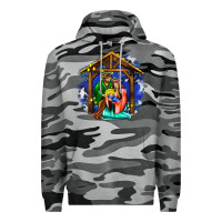 Slate Camo jesus and mary with god Premium Hoodie - AdoDesignShop