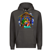 Smoke jesus and mary with god Premium Hoodie - AdoDesignShop