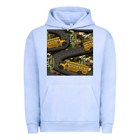 Pigment Grape Ice cactus camouflage school bus seamless pattern Urban Hoodie - BundleAndBundleShop