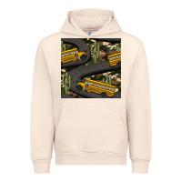 Sandshell cactus camouflage school bus seamless pattern Urban Hoodie - BundleAndBundleShop
