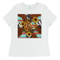 White western horse Ladies Tee - BarkalooDesign