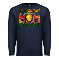Navy i'm an autism mom what's your superpower Premium Sweatshirt - Zillion Design Studio