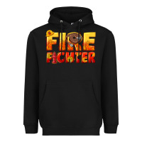Black firefighter Heavyweight Hoodie - texasbilliewilder