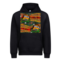 Black christmas school bus seamless pattern Urban Hoodie - BundleAndBundleShop