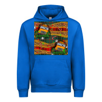 Cobalt christmas school bus seamless pattern Urban Hoodie - BundleAndBundleShop
