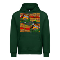 Foreset Green christmas school bus seamless pattern Urban Hoodie - BundleAndBundleShop