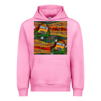 Fuchsia Pink christmas school bus seamless pattern Urban Hoodie - BundleAndBundleShop