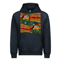 Navy christmas school bus seamless pattern Urban Hoodie - BundleAndBundleShop